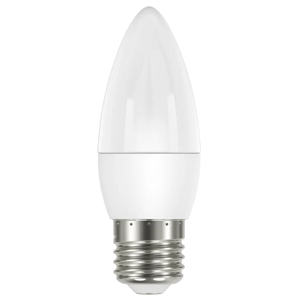 Лампа светодиодная Lexman Candle E27 175-250 В 6.5 Вт матовая 600 лм нейтральный белый свет STLM-2105710 - Вид №1