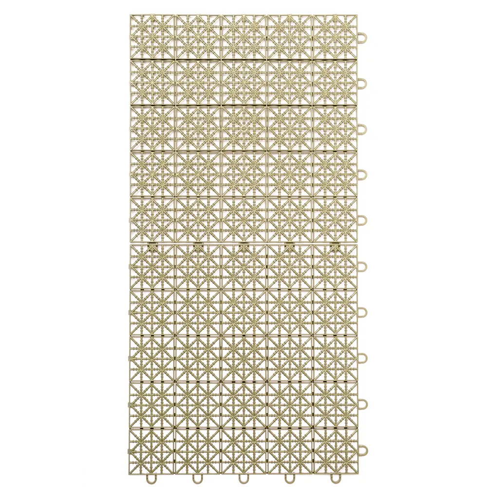 Плитка садовая 33x33 см полипропилен хаки 9 шт. 89148778 STLM-2184398 Santreyd  - Вид №2