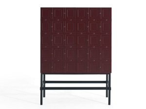 Деревянный барный шкаф