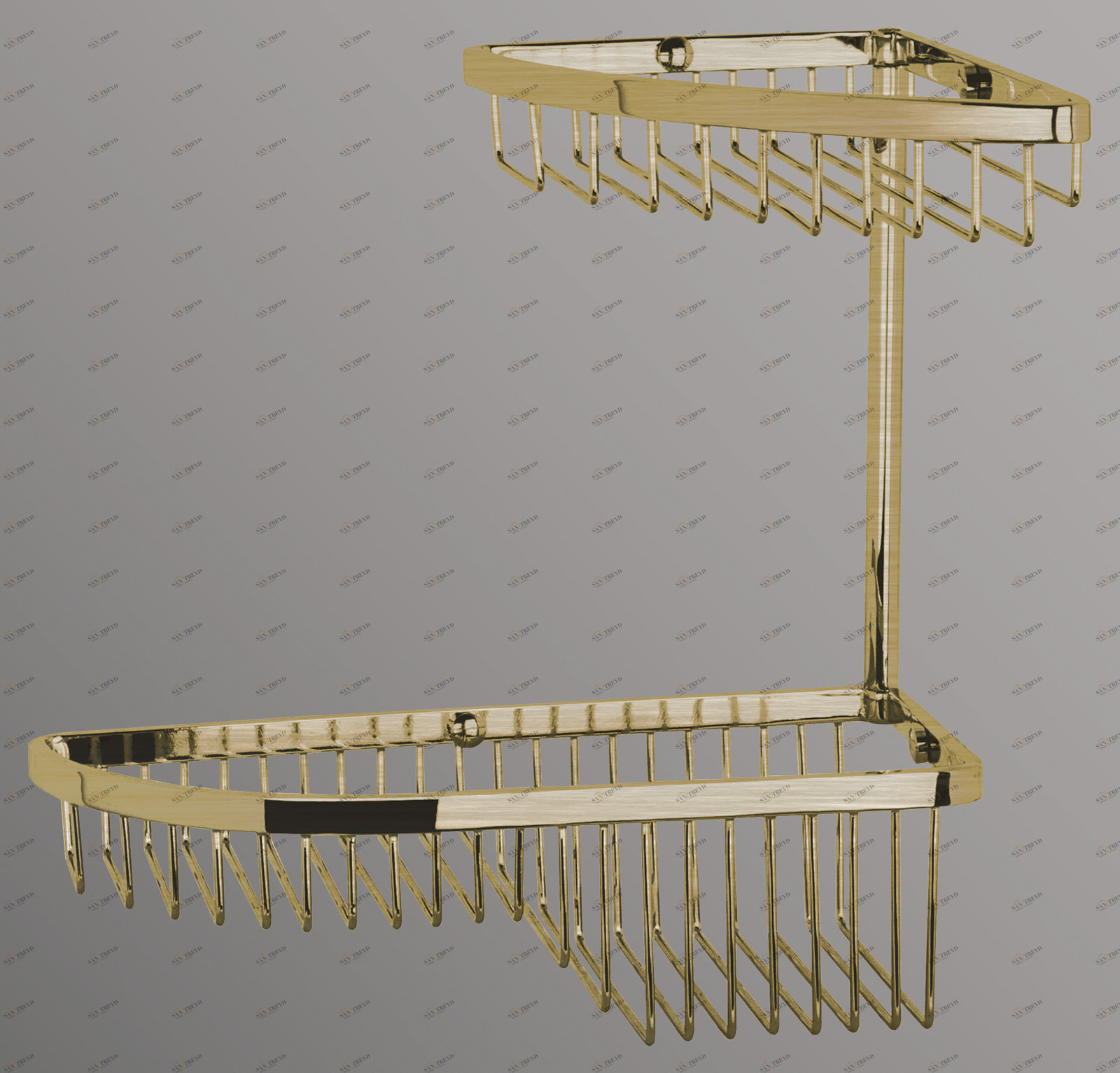 Полка двойная, 290x245x300 мм ART&MAX AM-G-2822-Br 