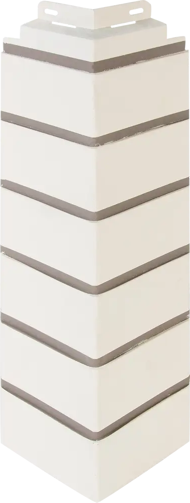 Наружный угол FineBer «Белый кирпич» для фасадной отделки 18021715