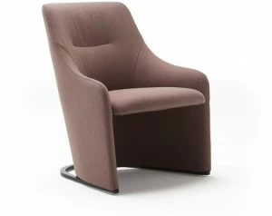 Viccarbe Кресло с обивкой из ткани с подлокотниками