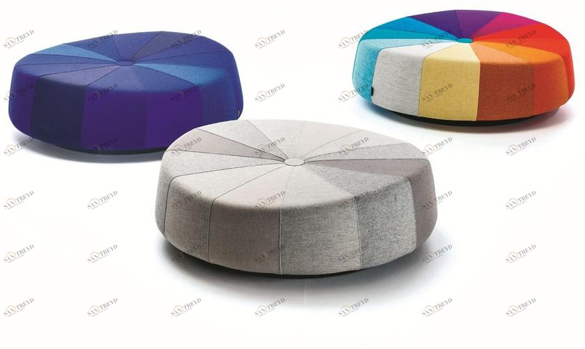 La Cividina Пуф из ткани с огнестойкой набивкой Windmill sun-id-1450004