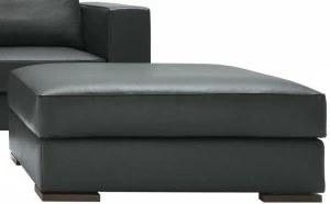 JESSE Квадратный кожаный пуф Arthur