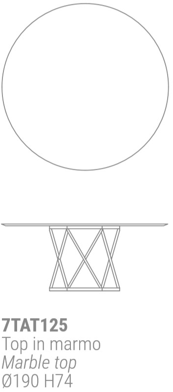 Marelli Круглый обеденный стол из мрамора Tatlin sun-id-1455227 - Вид №6