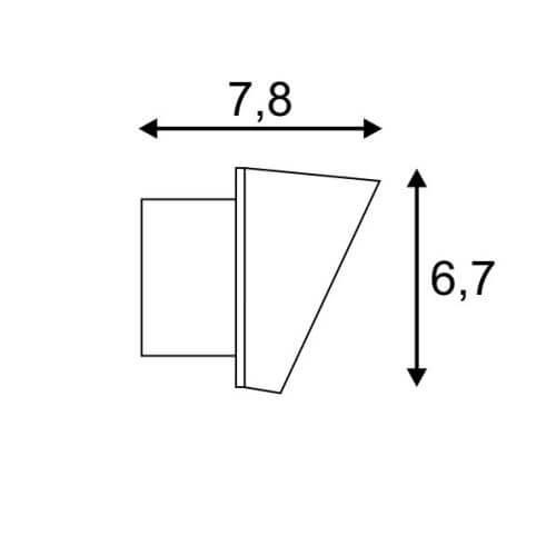 Настенный светодиодный светильник белый SLV Wave Wall 25 147821 SLV WAVE WHITE 00-3890773 Белый  - Вид №1