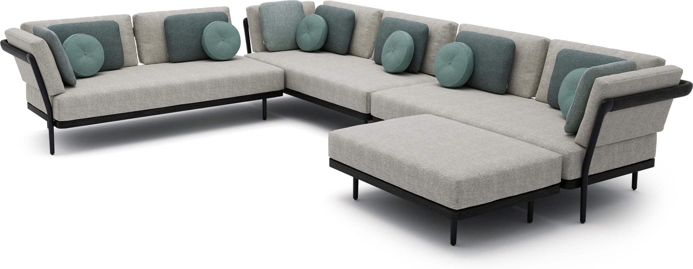 Concept 10 teak nero черный Manutti Flex MNST548