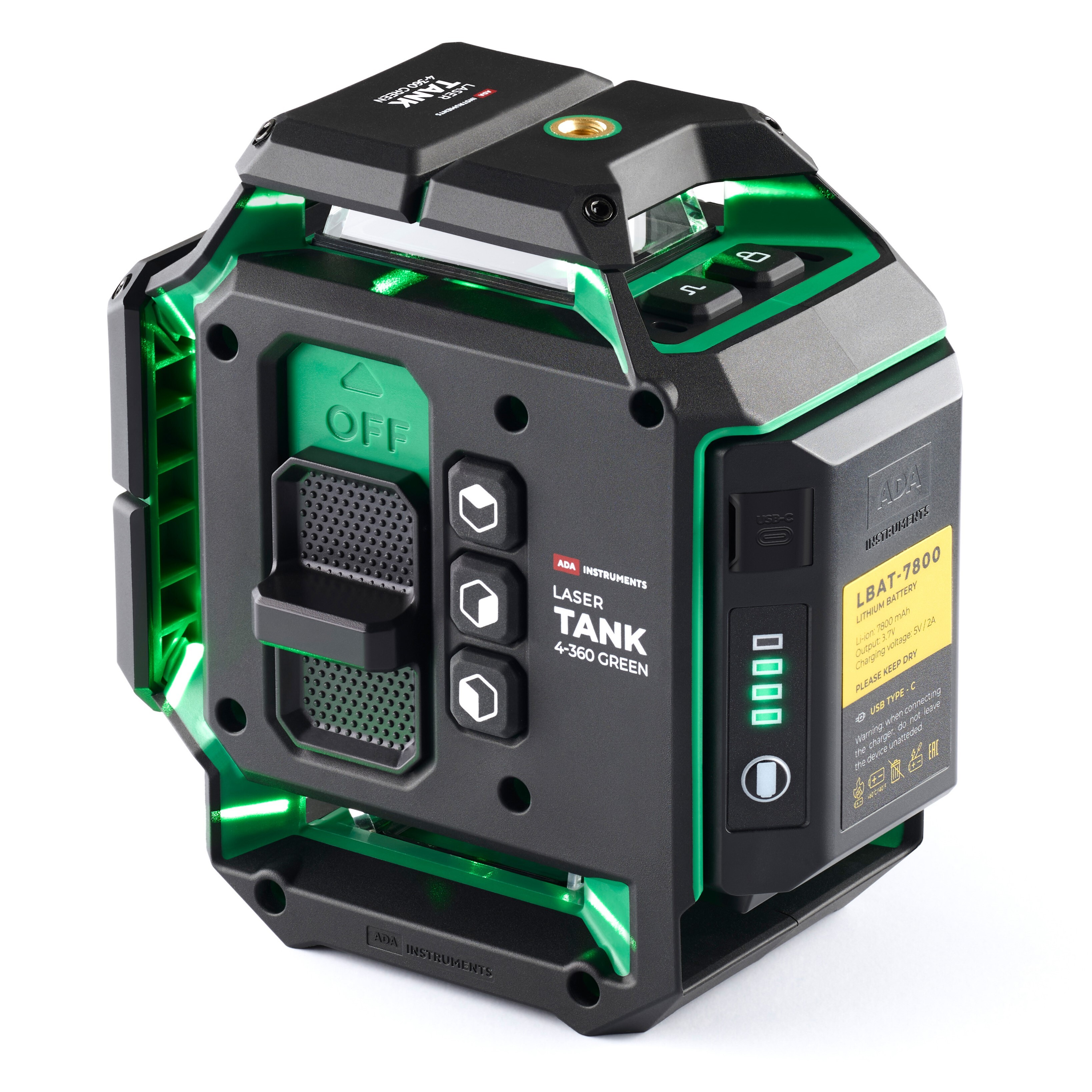 Лазерный нивелир ADA LaserTANK 4-360 GREEN Ultimate Edition 5485388 STDN-0140087 - Вид №1