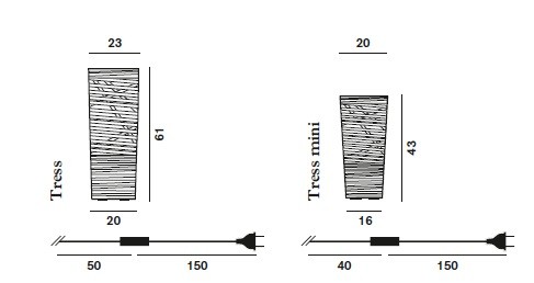 Foscarini 182001 10 Tress tavolo bianco лампа настольная 90738 - Вид №3