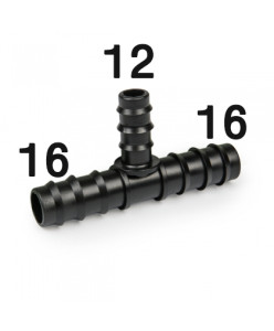 2861 Тройник разветвитель для садовых шлангов с 16мм на 12 мм LAB.Space