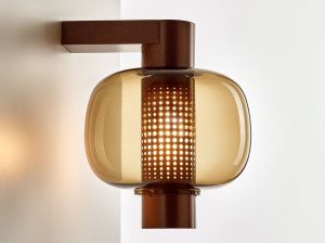 Стеклянный светодиодный настенный светильник с рукояткой из нержавеющей стали