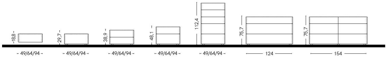 Zalf Прикроватная тумба с ящиками Set sun-id-1352661 - Вид №2