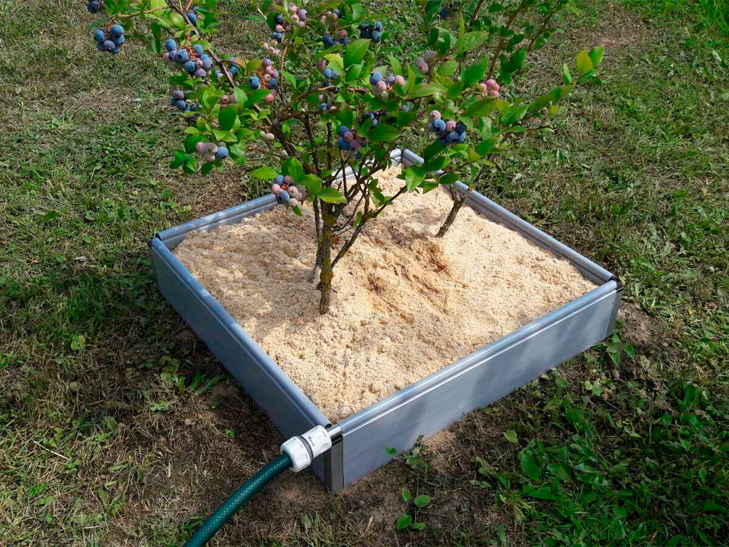 Грядка ПВХ 2х1 м. высота 12,5 см с автополивом ГеоПластБорд GPBST-140 - Вид №2