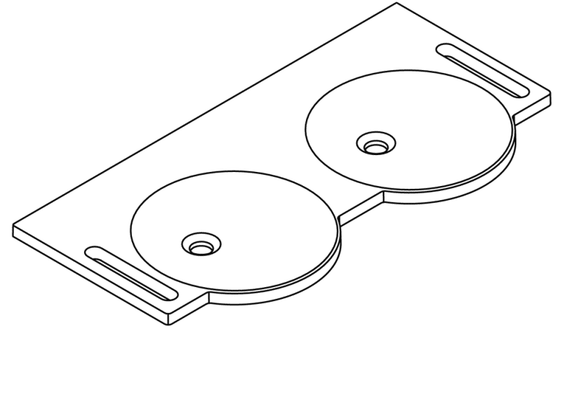 950.11.110 двойное тщеславие HEWI Waschtische  - Вид №2