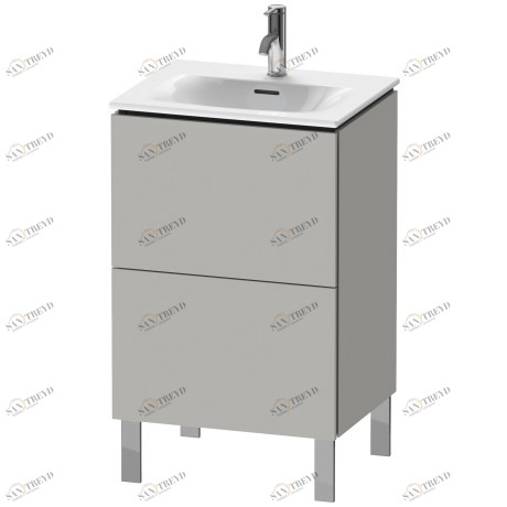 LC659400707 Тумбочка напольная L-Cube #LC6594 520 x 421 мм Бетонно-серый матовый декор Duravit