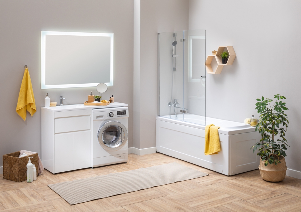 Тумба с раковиной Aquanet Токио 120 L белый (напольная, 1 ящик, 2 дверцы) 0023774500235499 - Вид №13