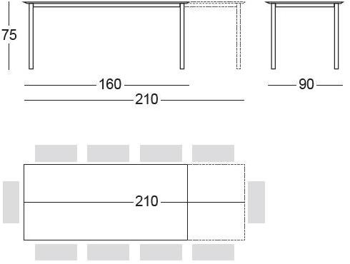 SCAB DESIGN Раздвижной стол из hpl Pranzo sun-id-1432515 - Вид №9