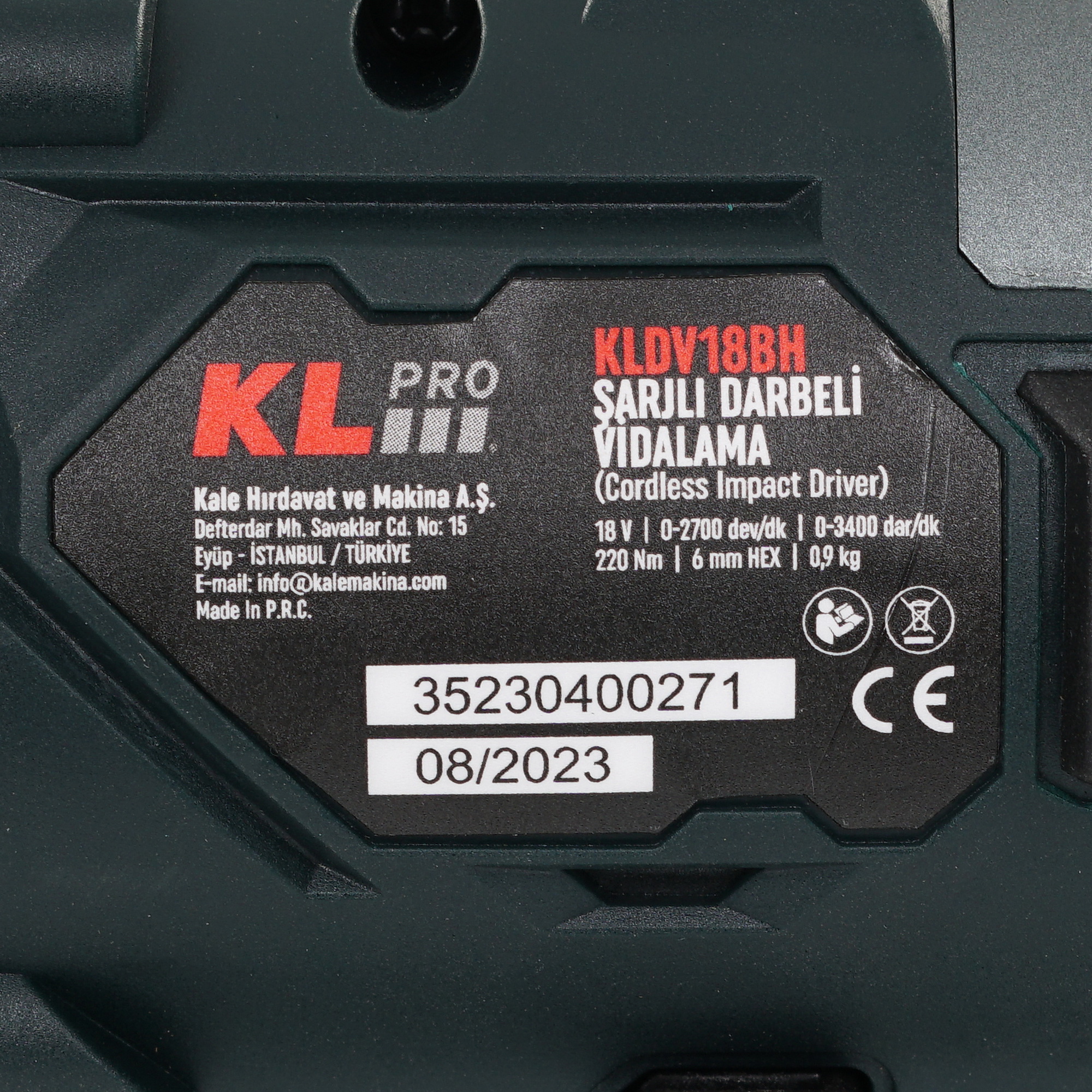 Винтоверт KLPRO KLDV18BH-20 9154023 STDN-0148879 - Вид №3