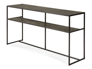 Металлическая прямоугольная консоль с полками