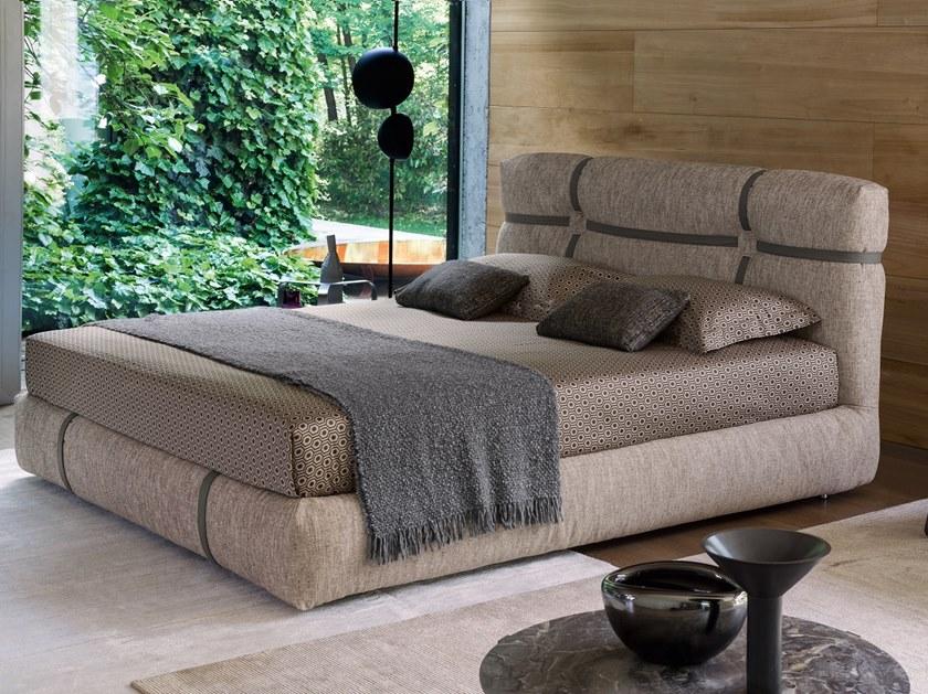 Flou Кровать двуспальная с обивкой кожей New bond sun-id-1455557 - Вид №6