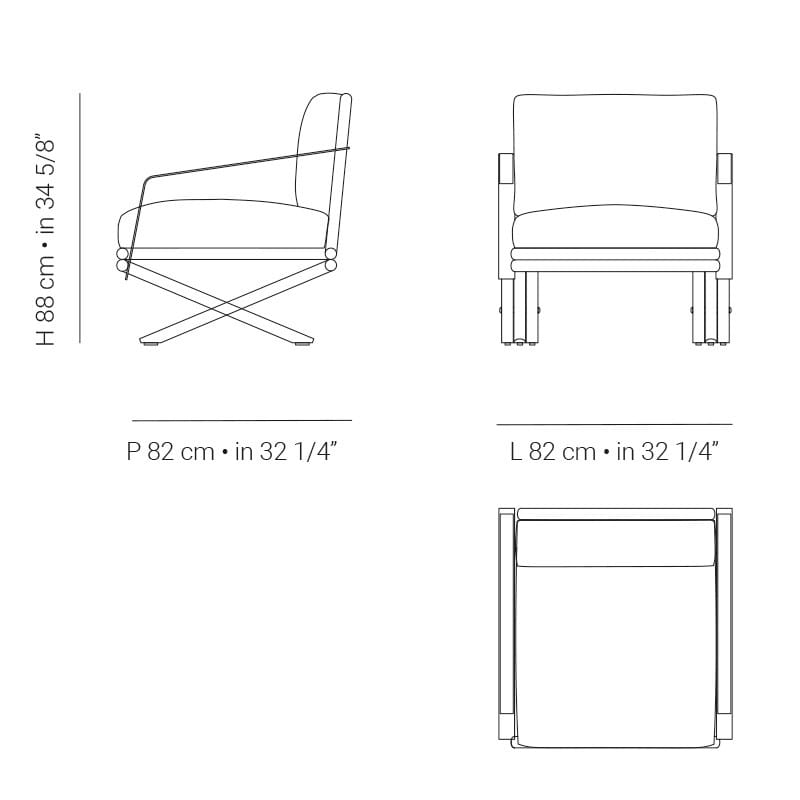 Садовое кресло Batyline® с подлокотниками Braid ARCH-00098105 - Вид №5