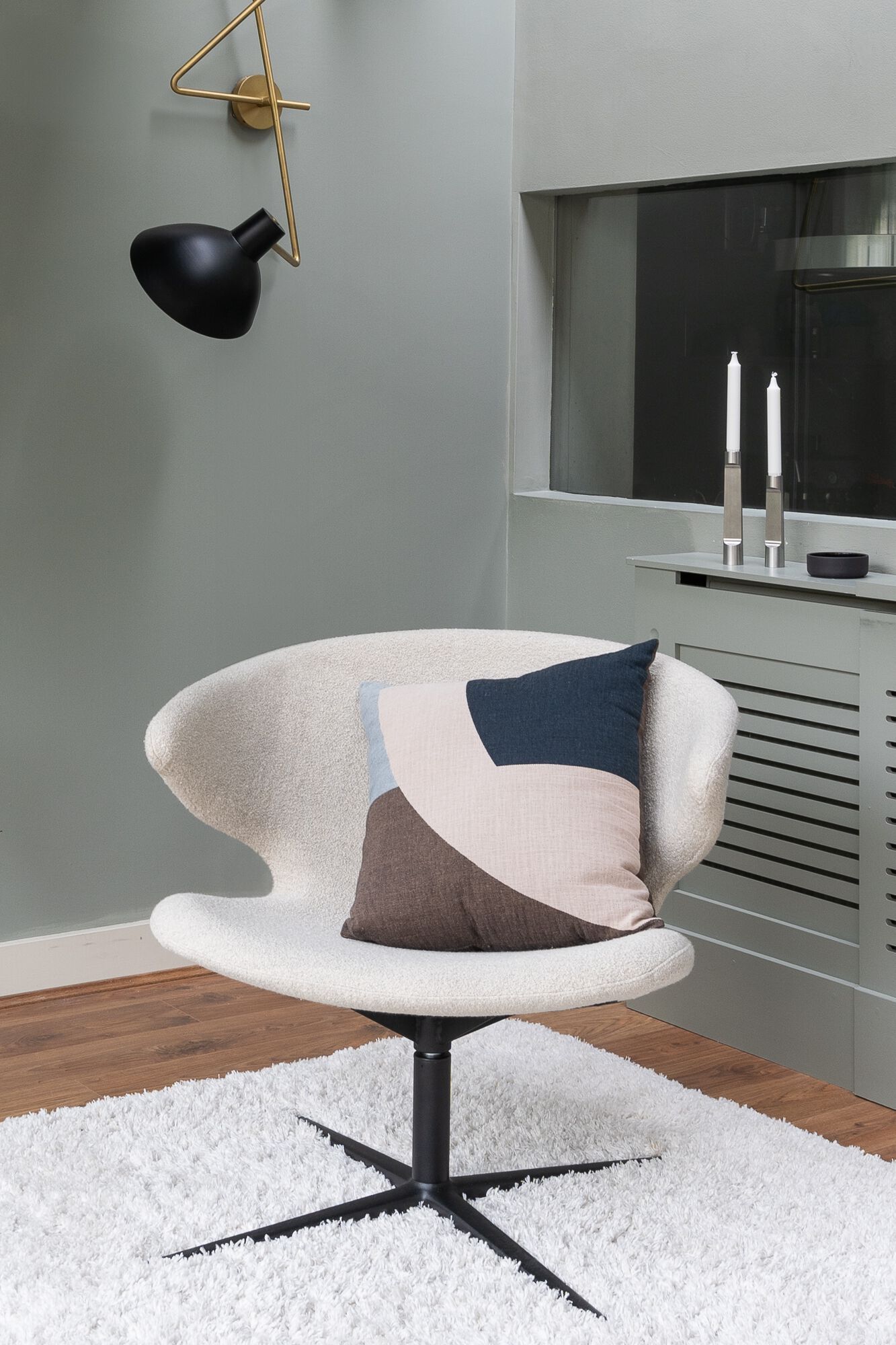 Тканевое вращающееся кресло с подлокотниками Case Ella ARCH-00106325 - Вид №11