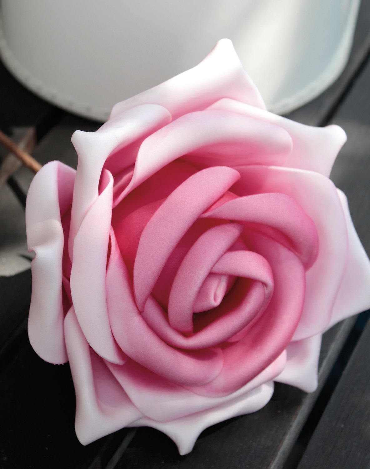 7896 500 a3 Шелковый мягкий цветок 'rose', 28 см, светло-розовый H-andreas 