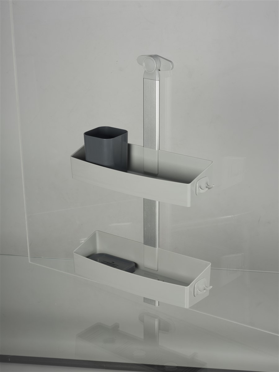 Полка для душа Crafty White Metallic Grey/Anthracite NAVAKO 10076 - Вид №4