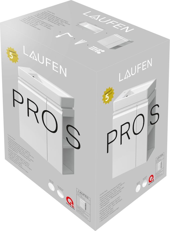 H8629654751041 Combipack, мини-раковина асимметричная левая 815955 со шкафчиком под раковину, включая сифон и крепежный комплект LAUFEN PRO