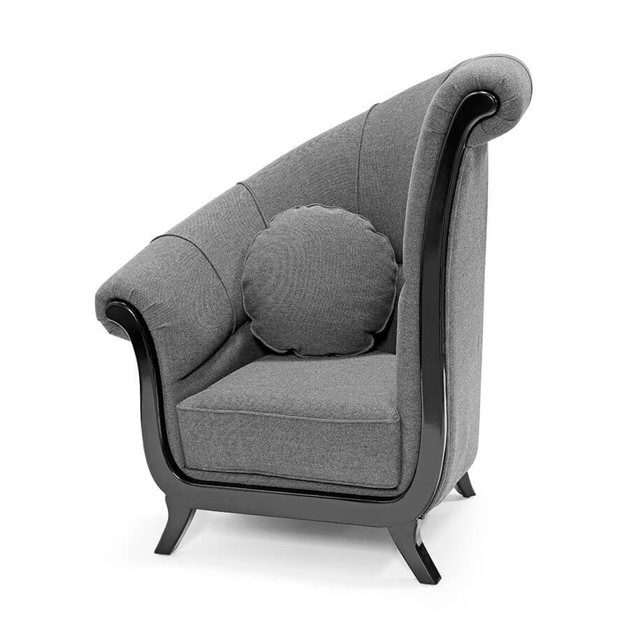 700377-91 ABHIKA КРЕСЛО ПОЗЗО СЛЕВА GREY 