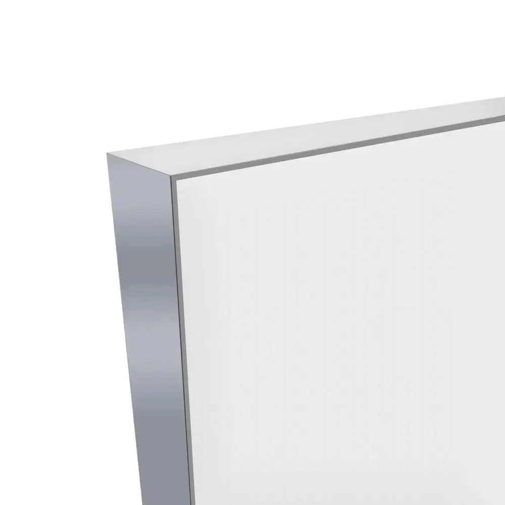 Дверь межкомнатная глухая с замком комплекте Invisible 90x210 см правая алюминиевая кромка цвет белый 89383029 STLM-2048718 VELLDORIS  - Вид №1