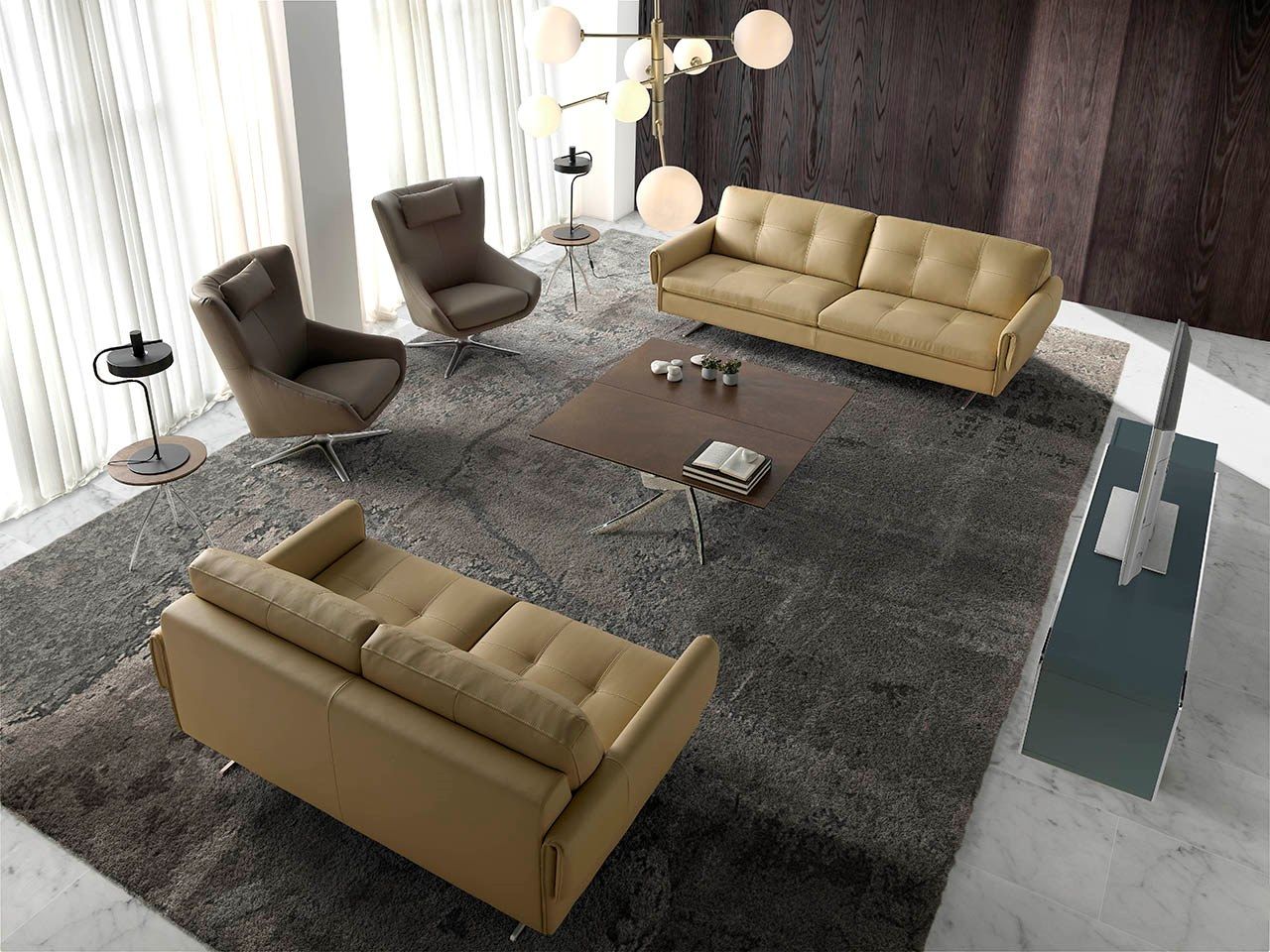 Спицевое вращающееся кресло из искусственной кожи с подлокотниками Angel Cerda Nature Life ARCH-00031513 - Вид №6