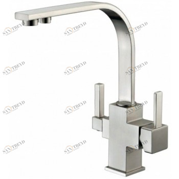 Zorg ZR 332 YF Nickel Смеситель для кухни Zorg 290х205 мм 