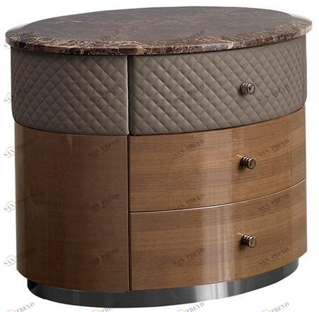 VOLPI Тумбочка овальная с ящиками Luigi volpi Lv-83005.cd3