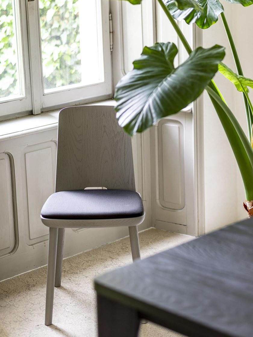 SIPA Стул из лакированного ясеня со встроенной подушкой Tablet sun-id-1377140 - Вид №2