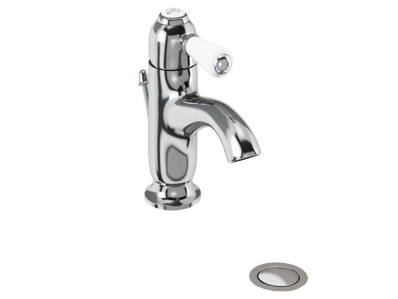 Однорычажный смеситель для раковины со сливом Burlington CHELSEA ARCH-00083042 - Вид №7