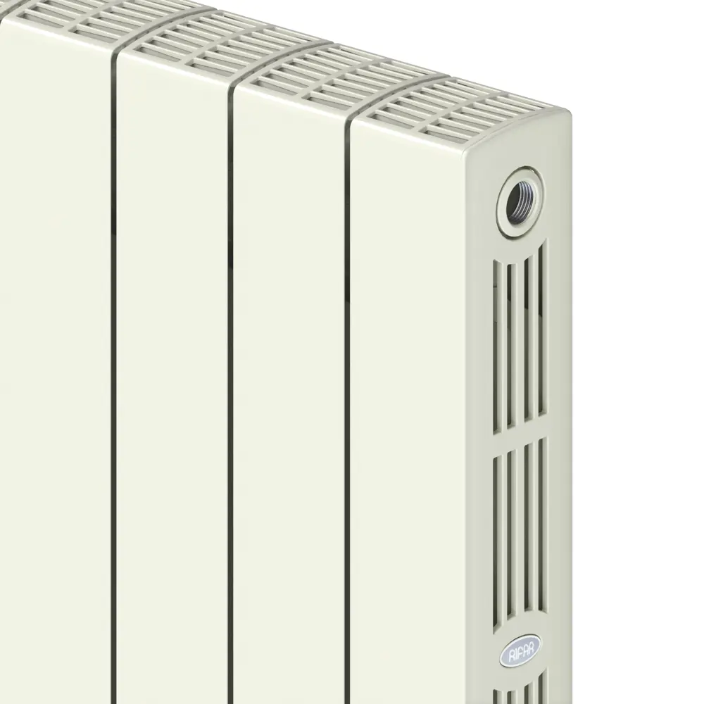 Радиатор секционный Rifar Supremo S50012RAL1015 500/90 12 секций боковое подключение биметалл бежевый 82560847 STLM-2143291 - Вид №2