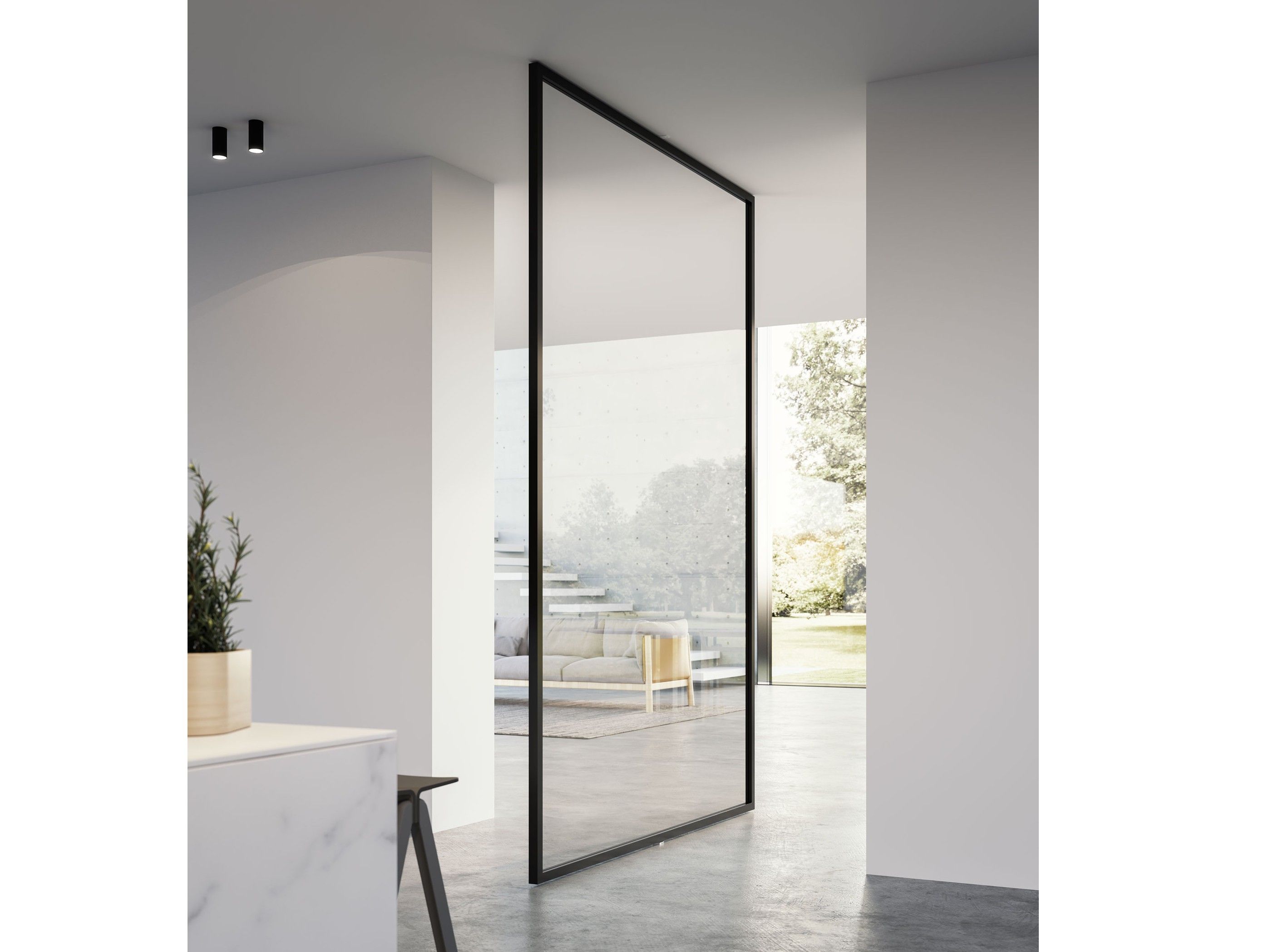 Стеклянная висячая дверь ADL Quadra ARCH-00036058 - Вид №5