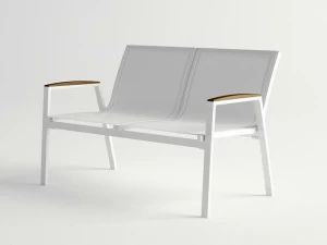 10Deka 2-местный садовый диван из алюминия Amelia