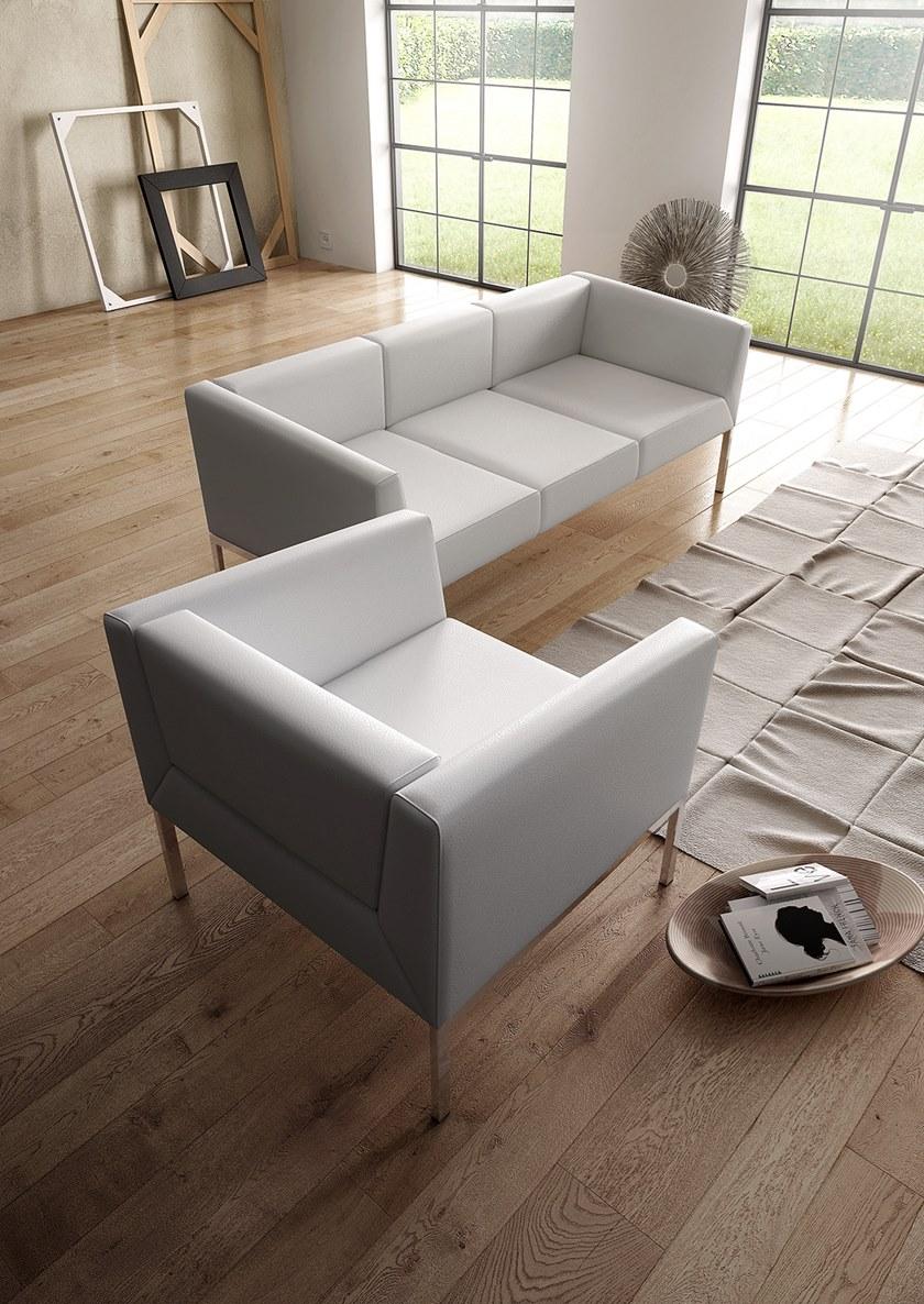 Leyform Огнестойкое кожаное кресло с USB-разъемом Kos 52200 - Вид №2