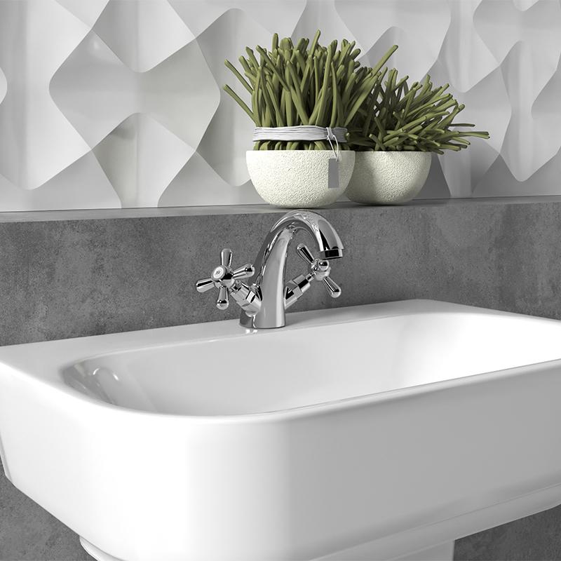 Paini Liberty 17CR243KM смеситель для раковины с донным клапаном - Вид №1