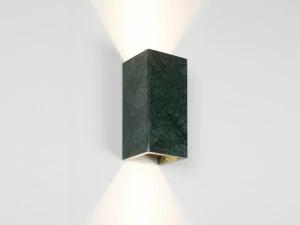 GANTlights Настенный светильник с прямым и отраженным светом из зеленого гватемальского мрамора B