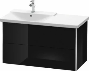 XS418504040 Тумбочка подвесная XSquare #XS4185 1010 x 473 мм Черный глянцевый лак