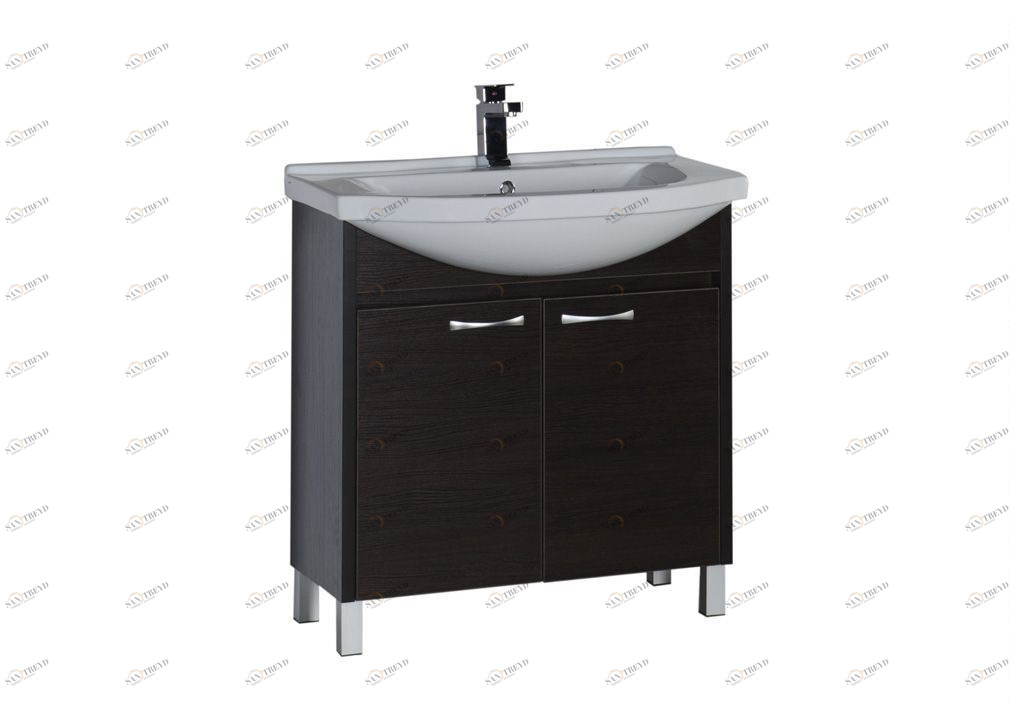 Тумба с раковиной Aquanet Донна 80 венге 0016894200168864