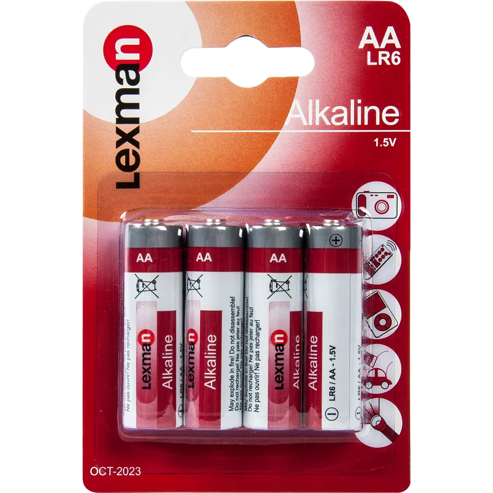 Батарейка алкалиновая Lexman AA 4 шт. 14155396 STLM-2174993 