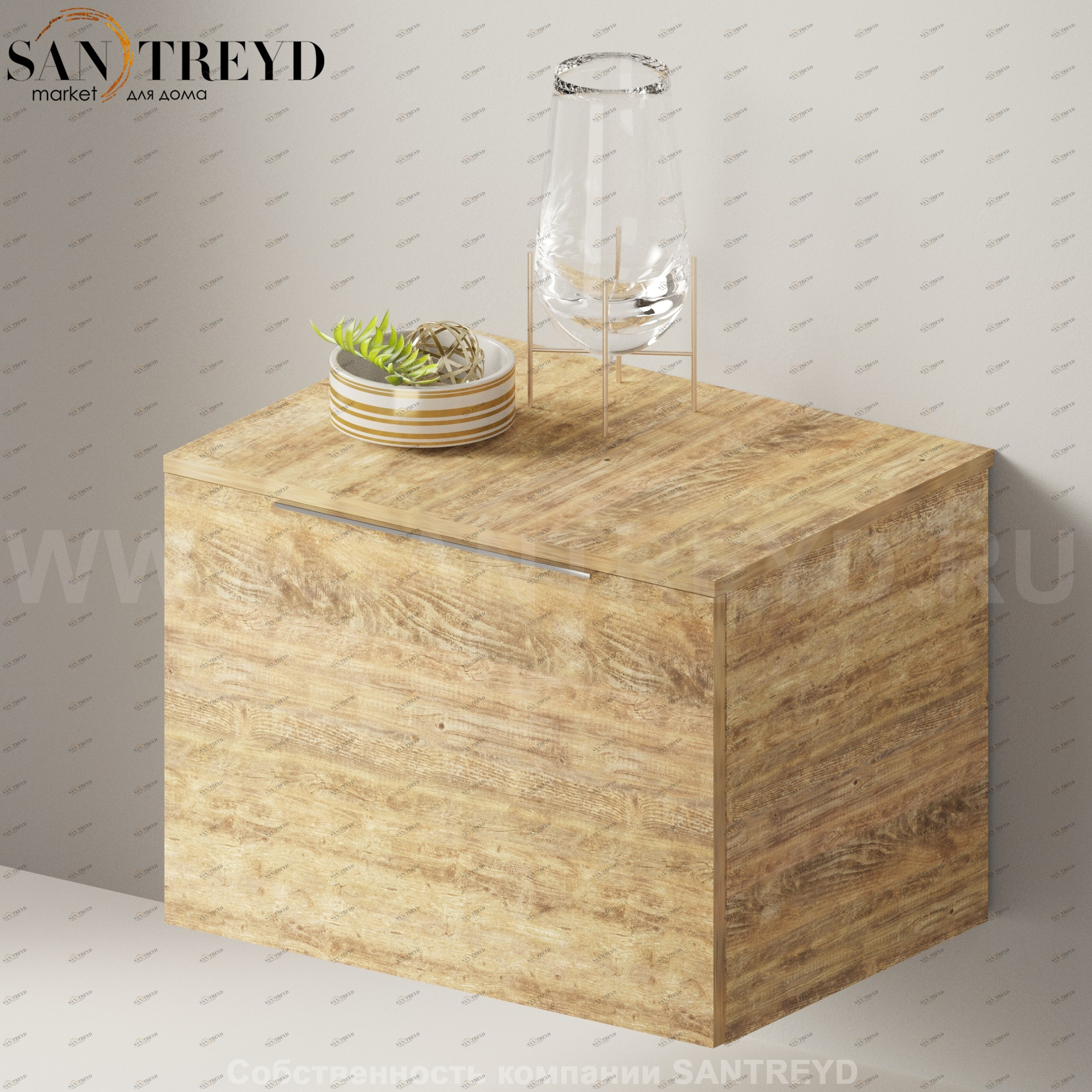 Flaminia BOX Настенная тумба 70 см с 1 ящиком BX423.WW Ceramica Flaminia BX423WW