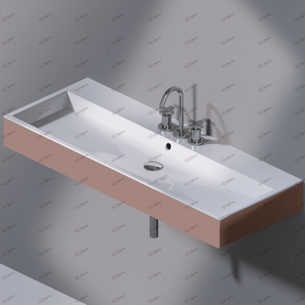 L279T1R3V4.257 Подвесная раковина настенная прямоугольная A. e T. Italia Tank AeT ITALIA