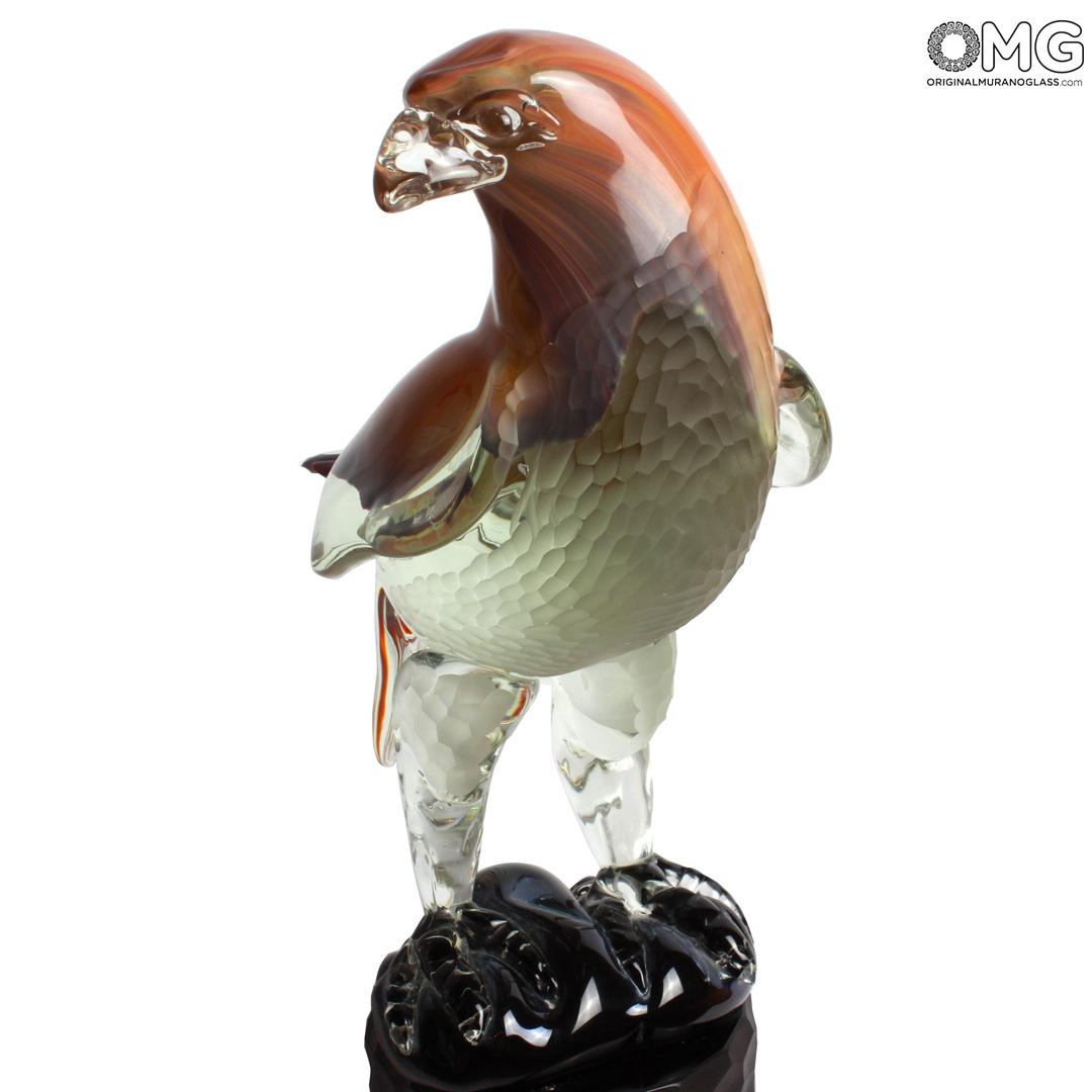 543 ORIGINALMURANOGLASS Скульптура Орел - автор Alessandro Barbaro - муранское стекло OMG 40 см  - Вид №1