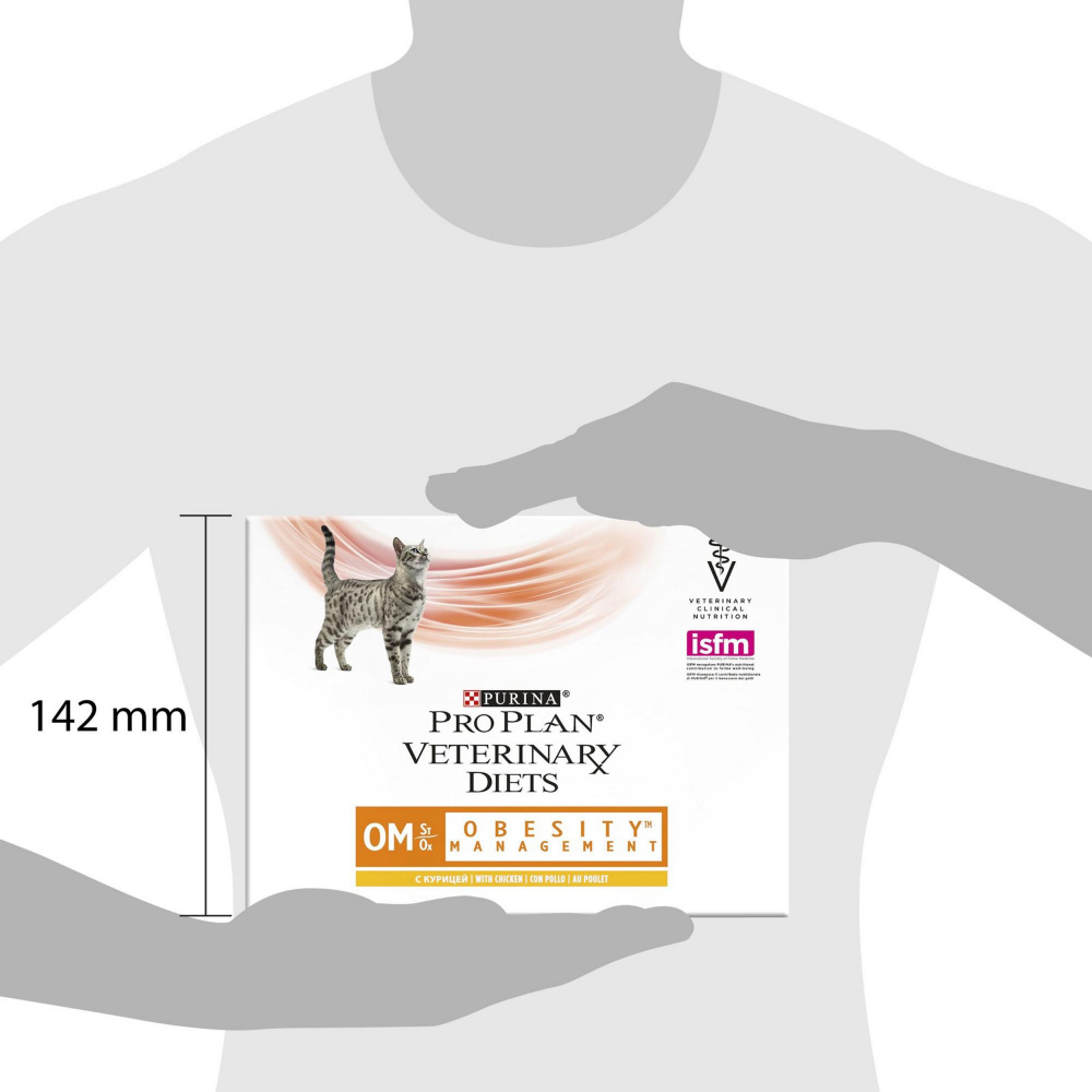 ПР0039976 Корм для кошек Veterinary Diets OM St/Ox для снижения избыточной массы тела, курица пауч 85г Pro Plan  - Вид №2