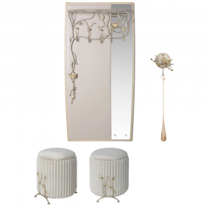 15011,14082,14082,25004,27009 Комплект для прихожей Терра Мраморное Золото BOGACHO